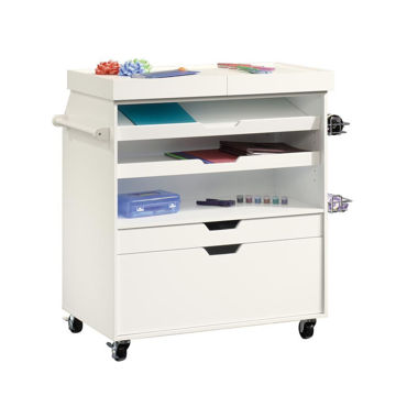 Soft White Craft Cart