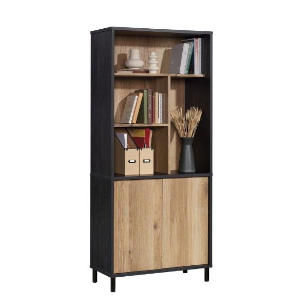 Raven Oak Tall Bookcase | American Home Furniture Store and Mattress ...