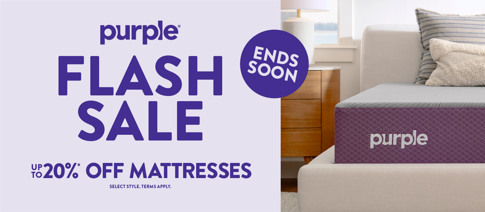 Save 20% Purple Mattress 